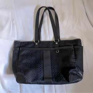 Coach black Large tote work bag